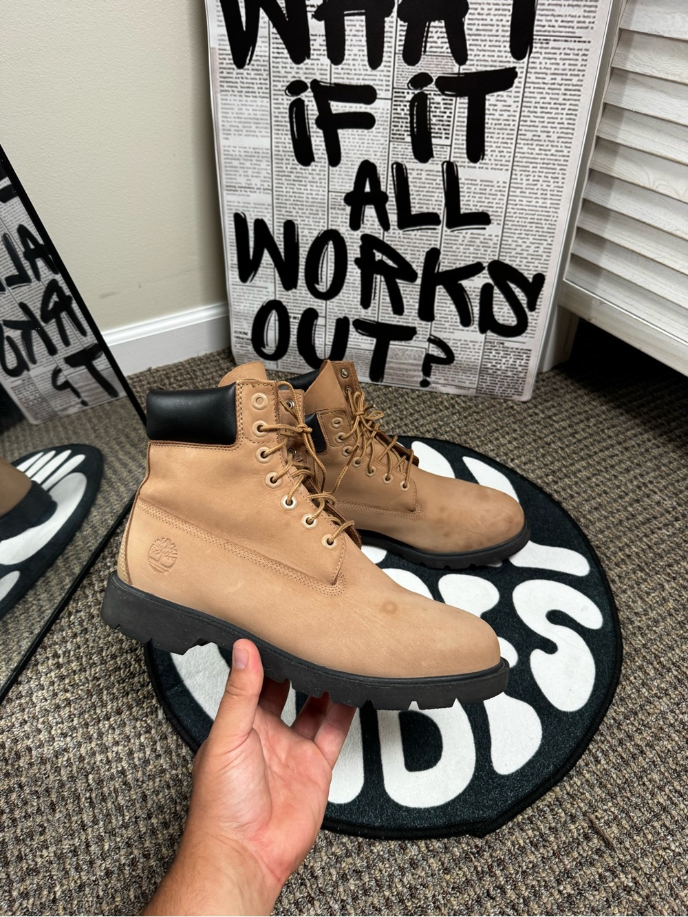 Timberland 6-Inch Premium Waterproof Wheat Boots – Men’s US 10 / EU 44